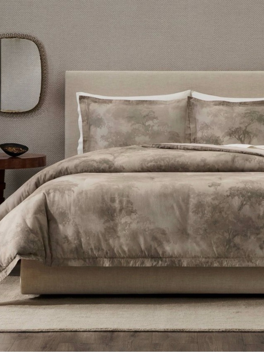 Jeremiah Brent Home 3pc Full/Queen 'Walk in the Woods' Cotton Duvet Set Brown
